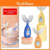 Childrens Ushaped Silicone Toothbrush For Oral Cleaning With Soft Bristles In Multiple Colors