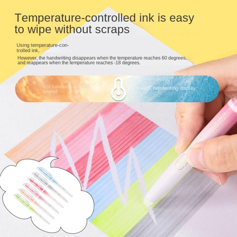 

Stationery Friction Marker Pen Oblique Head Key Marker Colored Writing Tools Student