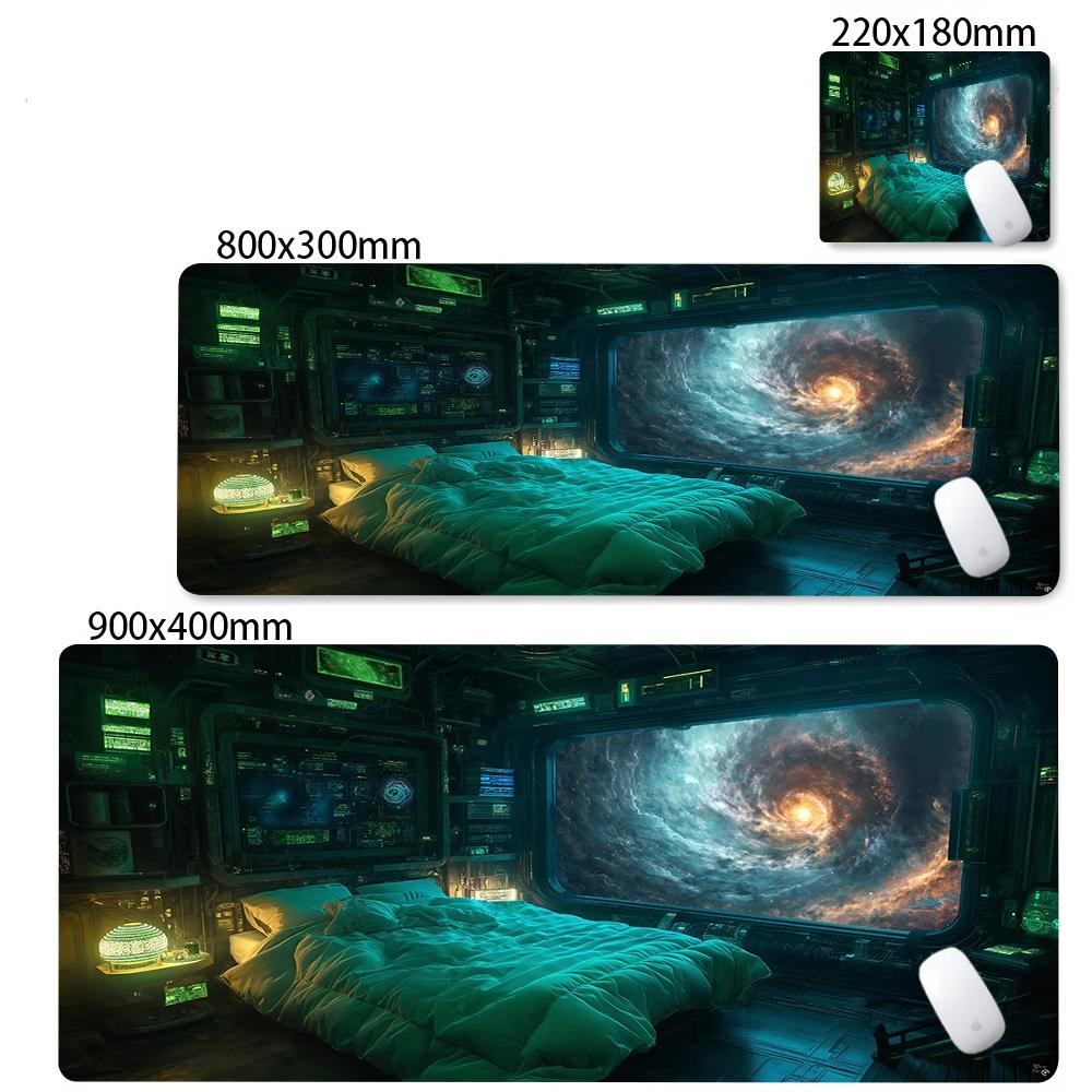 Galaxy Planet Desk Mat Keyboard Mats Deskpad Large Universe Space Gaming Mousepad x Extended Mouse Pad Xxl Speed Deskmat
