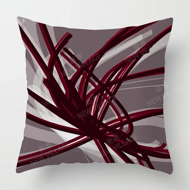 

Наволочка с индивидуальным дизайном в виде листа, красная наволочка для домашнего декора, наволочка для дивана в гостиной 50x50cm