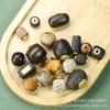 Inlaid Natural Wood Bead Accessories - Wenwan Simple String Beads for DIY Necklace Ornaments