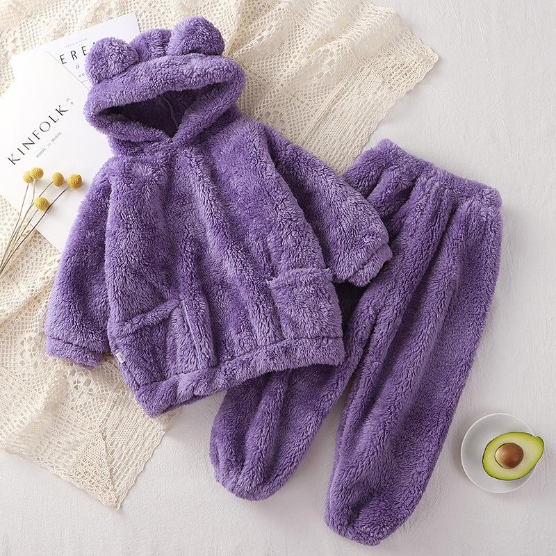 Little Bear Autumn/Winter Pajama Set for Toddlers & Kids - Cute, Warm, High-Grade Outerwear
