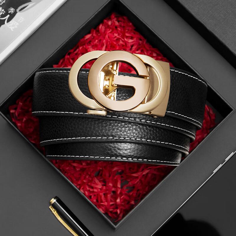 Ceinture Automatique en Cuir Véritable pour Homme COW
