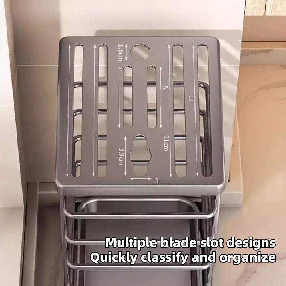 Square Kitchen Utensils Storage Holder Black White Kitchen Countertop Storage Rack  Kitchen Use