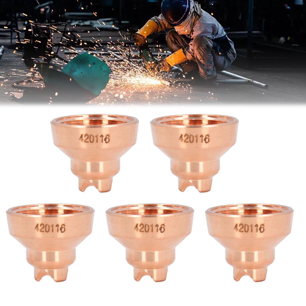 5PCS Consumables Tip Shield Brass Hand Drag Cutting Torch Shield for PMX 30XP Consumables