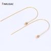 14K Gold Plated Brass Inlaid Zircon Ear Wire Hooks Earring Making Supplies,Earring Hooks Clasps For DIY Jewelry Making Findings