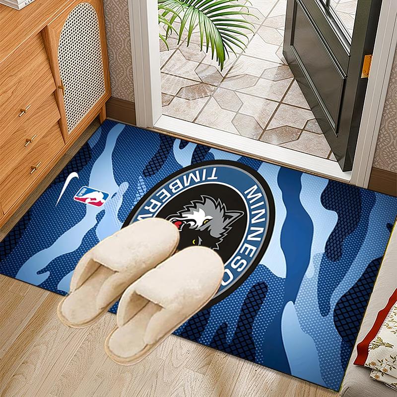 Timberwolves Logo Rug Office Carpet Non-Slip Mat, Chair Rug Floor Covering for Gaming, Bedroom, Living Room , Home Decor Christmas Gift