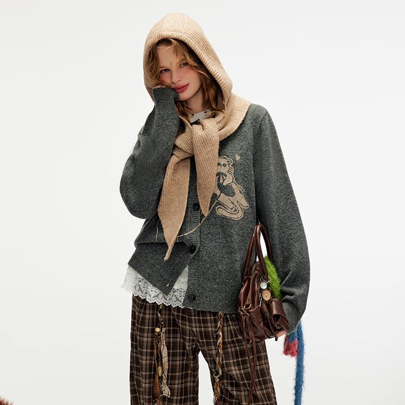 UNIFREE Women's Retro Knit Sweater