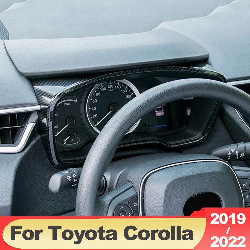 For Toyota Corolla E210    2022 ABS Carbon Car Dashboard Frame Cover Trim Stickers Interior Decoration Accessories