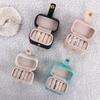 Gift PU Leather Water-proof Jewelry Organizer Jewelry Storage Case Earring Holder Ring Display Box