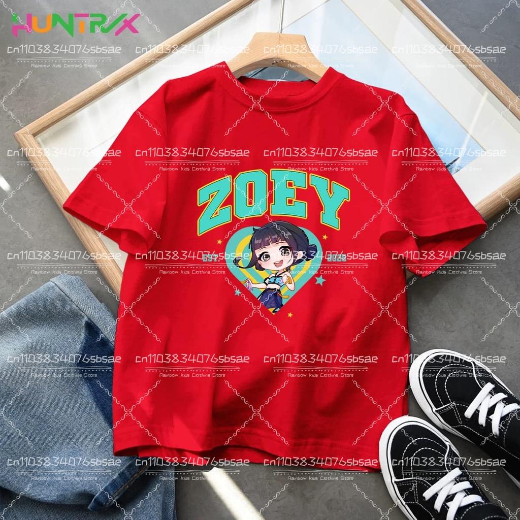 KPop Demon Hunters Kids Clothes Anime T-shirt Harajuku Casual T-Shirt Fashion T Shirts
