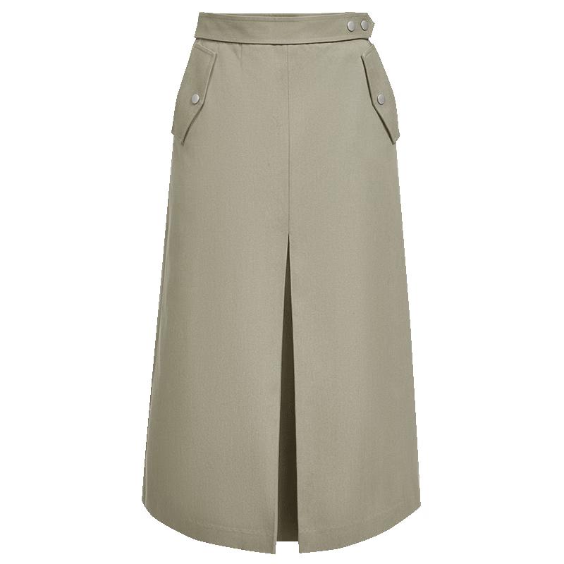 VEROMODA High-Waisted A-Line Midi Skirt with Belt