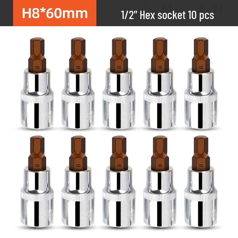 1/2" Electric Hex Socket Wrench and Screwdriver Bit Set