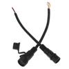 2/3/4/5/6/7/8 Pin Industrial Male And Female Socket Plug Circular Power Connector Waterproof Plug Outlet With Dust Cover Black