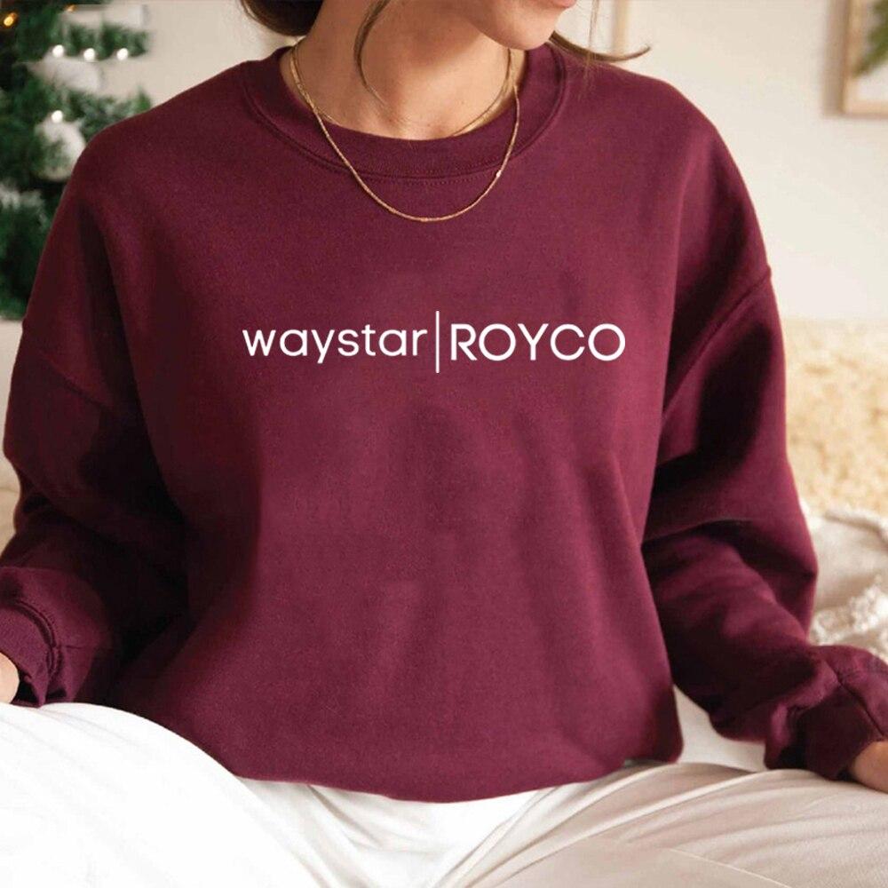 Felpa Waystar Royco Felpe Girocollo Succession Pullover a Maniche Lunghe Unisex Felpa con Cappuccio per Festa di Visione Succession Top Casual