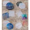 3Shapes Handmade Round Square Coaster Resin Mold Tea Mat Tray Coaster Epoxy Resin Silicone Casting Molds Art Craft Tool