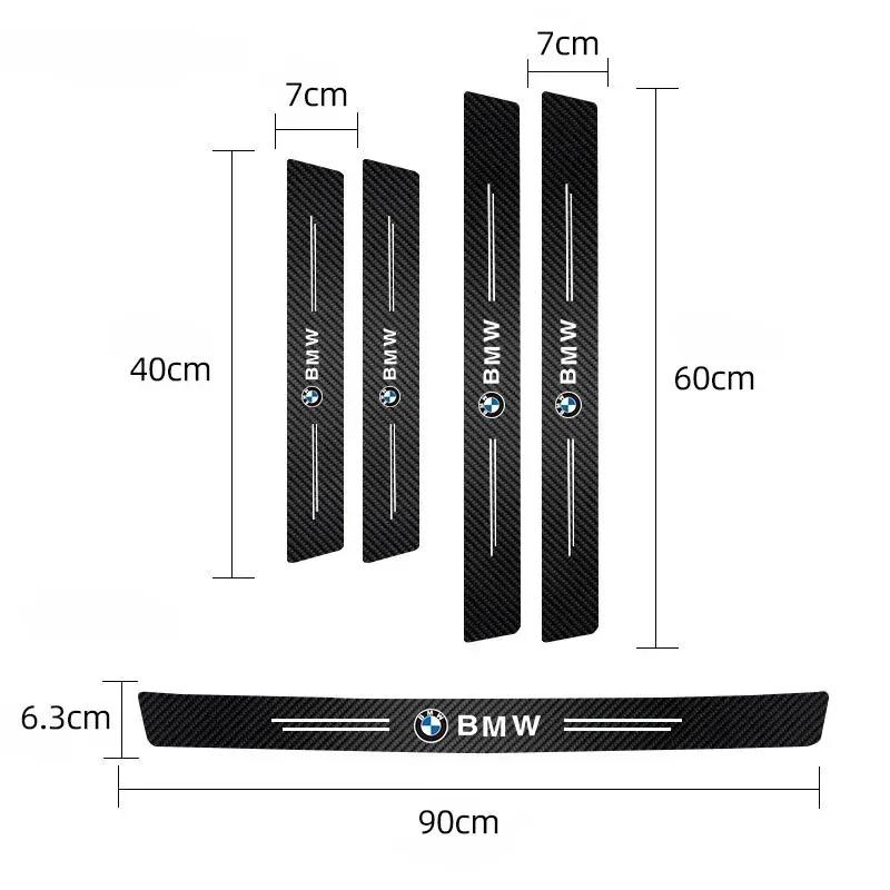 -Car Threshold Protection Stickers Scratch Resistant Accessories For BMW E46 E90 E60 F30 F10 E39 i3 i4 X1 X2 X3 X5 X4 X6 X7 M3 M