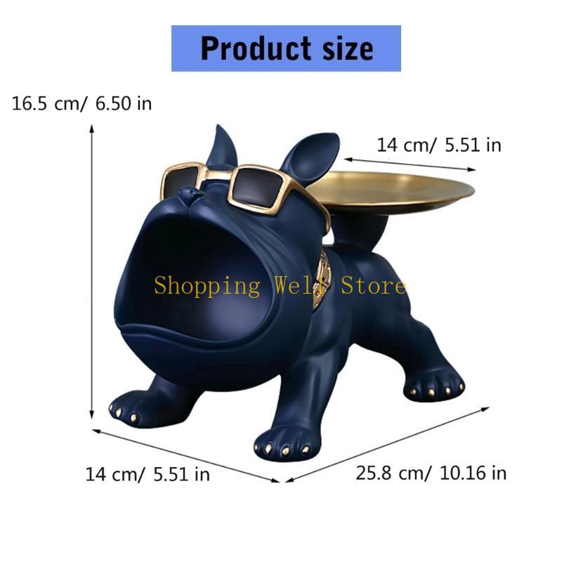 KX4B Big Mouthed Dog Holder Tray, Practical Desk Accessory Storage Compartment Entryway Holder For Everyday Use