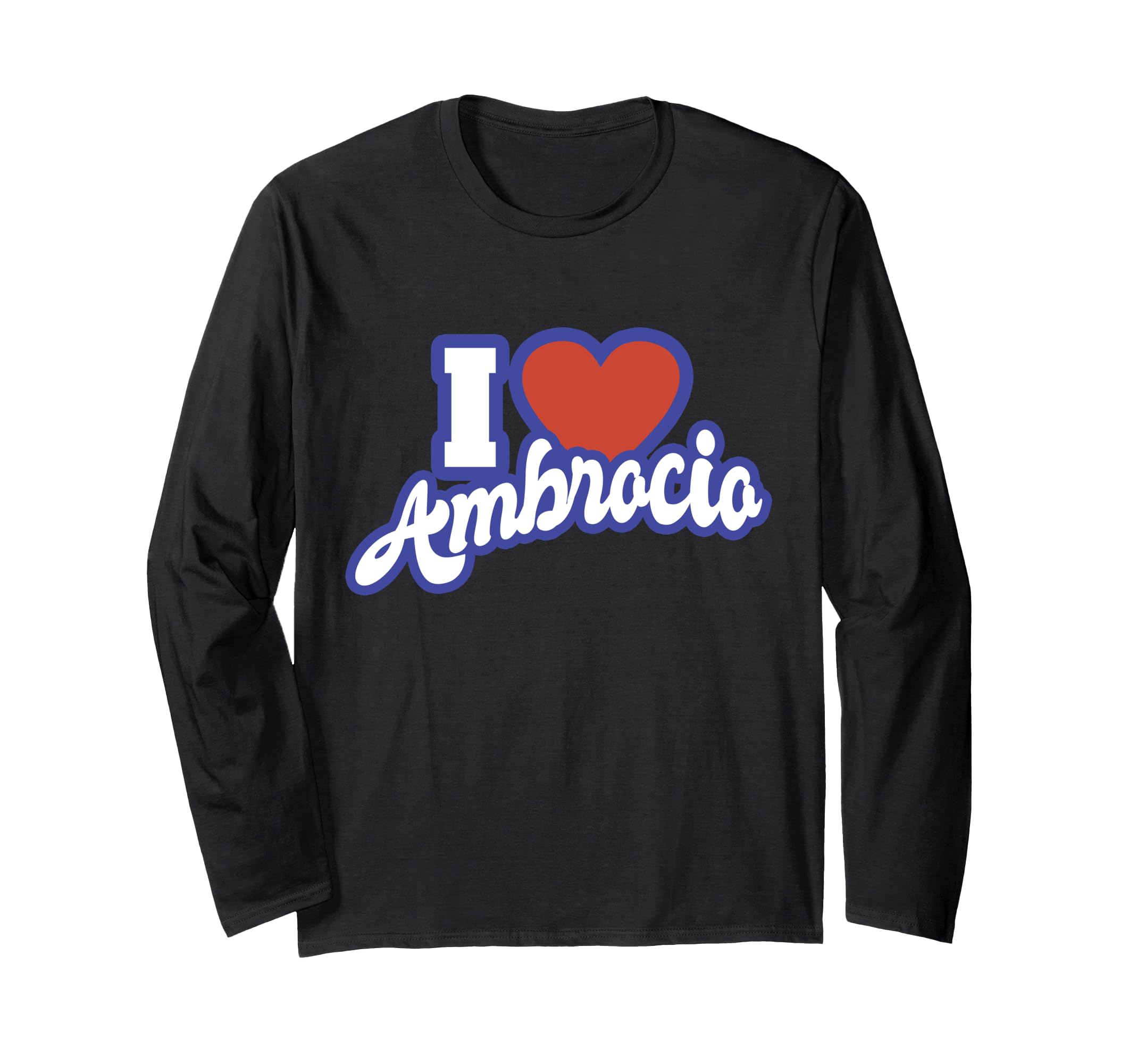 

Я люблю футболку с длинным рукавом Ambrosio чёрный