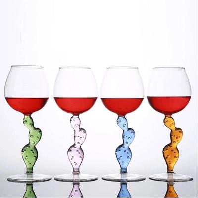 Calice da vino a forma di cactus creativo – Calice unico per vino rosso o cocktail