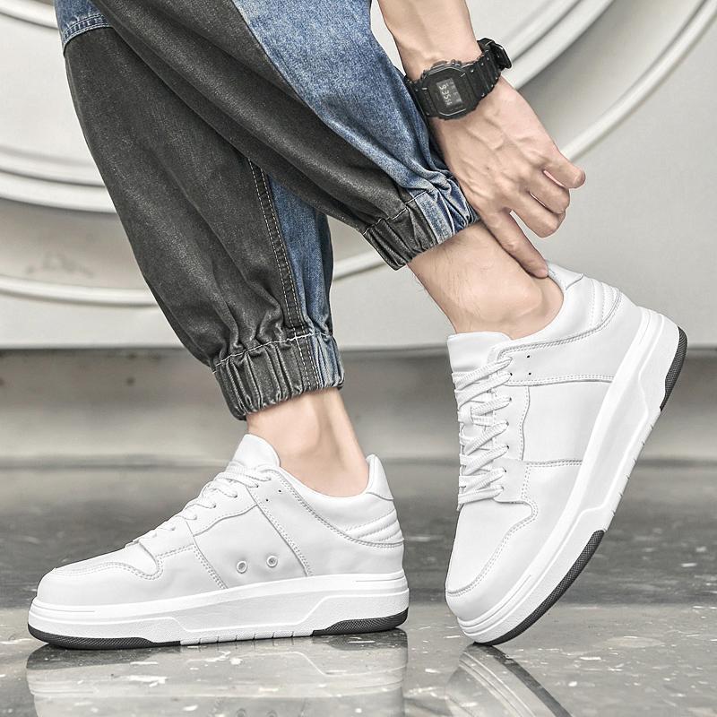 Fashion High Quality Vulcanize Shoes All-match Comfy Skateboard Footwear Genuine Leather Men's Casual Shoes 2025 New Man Tenis Masculino