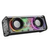 Cross-border V8 Bluetooth Speaker: Transparent Mecha Design, Heavy Bass, Long Battery Life, Portable, Colorful TWS Little Cannon.