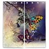 Fantasy Curtains Colorful Vivid Animal Butterfly Cloth Fashion Printed Curtains for Bedroom Kitchen Living Room Home 2 Panels