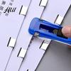 Starke Klammer-Befestiger Papierklammern Nachfüllpackungen, Wiederverwendbare Edelstahl-Bindeklammern Nicht beschädigend für die Büro-Aktenorganisation, Langschwanz-Dokument
