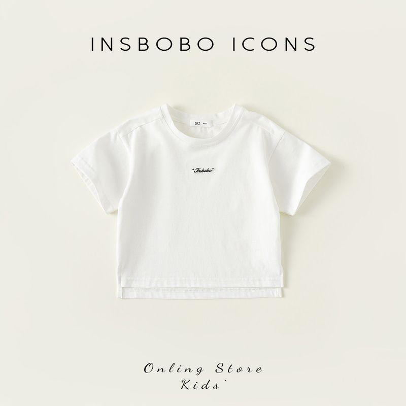 Children s Clothing 2024 New Arrival Baby White Boy Short Sleeve White 100