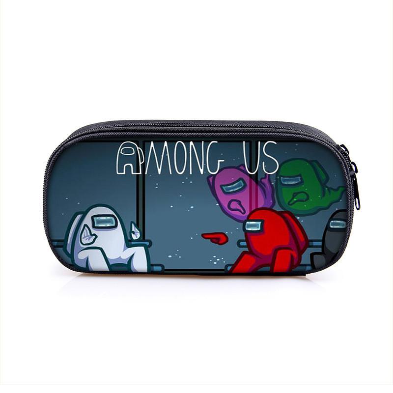 Among Us Space Themed Pencil Case With Polyester Material For Students And Kids