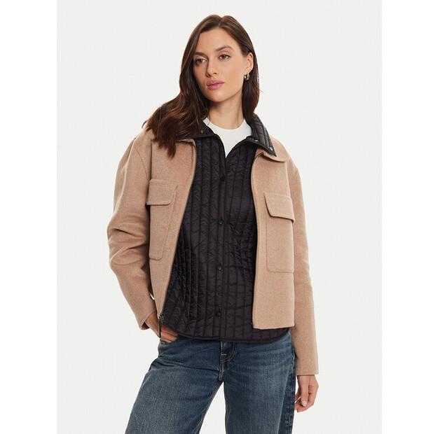 

Демисезонная куртка Frieda & Freddies 3718B бежевого свободного кроя 40