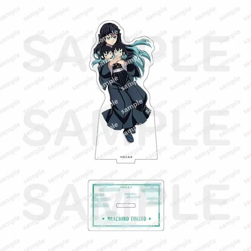 FOR Balde of Ghost Muichiro Figure Collection Acg Stand Uzui Tengen Acrylic Stand Gyomei Figur Standing Plate Kyoujurou Toys Boy