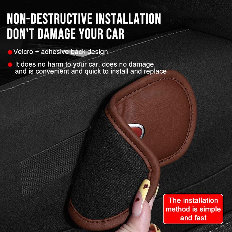1Pcs Leather Car Pillow Car Knee Pad Elastic Memory Foam Leg Pad For Kia Rio Sportage R K3 K4 K5 K6 K7 K8 Ceed Sorento Cerato Soul