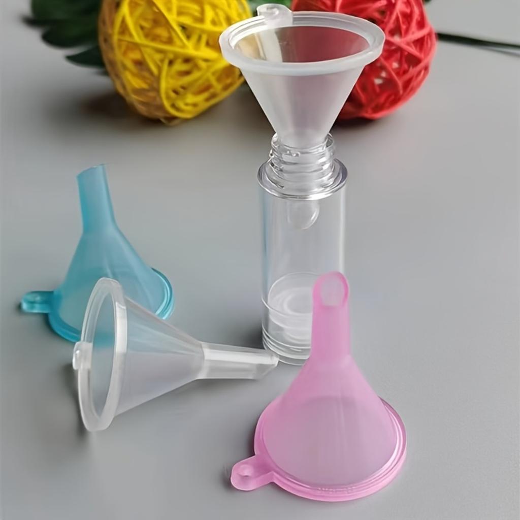 3 Piece Mini Plastic Funnel Set Ideal for Kitchen and Beauty Use, Honey, Sauces and Other Liquids. Essential Kitchen Accessories.