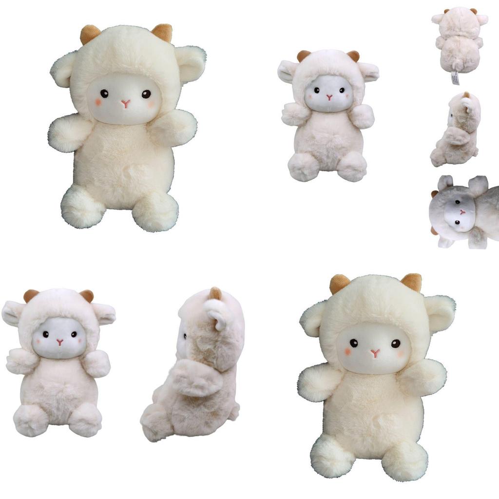 Soft And Huggable Plush Polk Lamb Doll For Kids Perfect Home Decoration And Christmas Gift