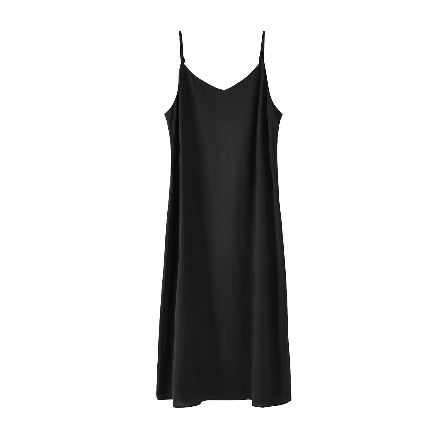 

Zhi Xuan Plus Size Women s Elegant Casual Suit: 2026 Spring Linen Camisole Dress 2XL (151-170 jin)