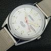 REFURBISHED VINTAGE SEIKO AUTOMATIC 6309A JAPAN MENS WHITE DIAL WATCH a442729-1