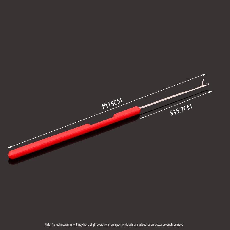 Handmade Crochet Wig Hook & Wool Yarn Repair Tools with Stainless Steel Needles