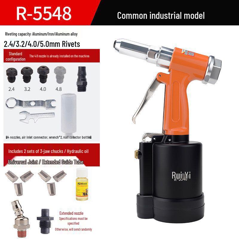 Ruiyi Industrial Pneumatic Rivet Gun - Stainless Steel Self-Piercing Riveting Machine