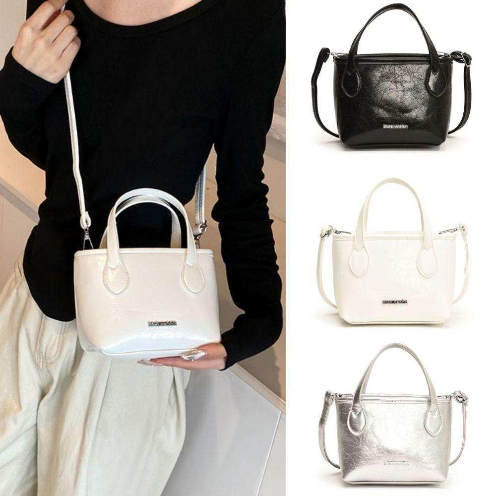 

Korean Style Vintage Cross Body Bag Fashion Single Shoulder Bag PU Leather Bucket Bag Girls чёрный