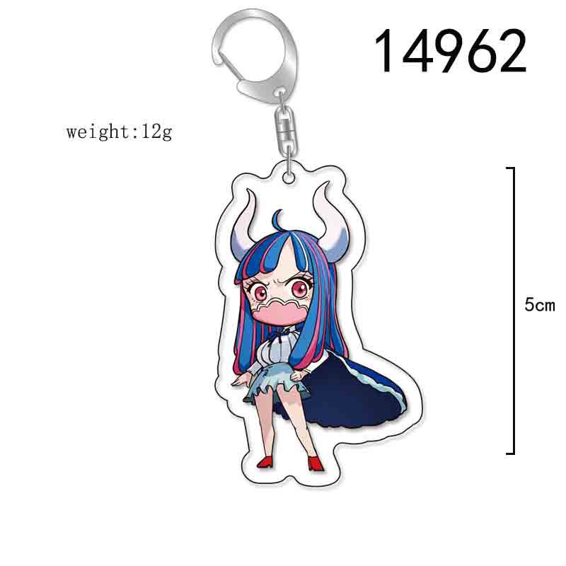 ONE PIECE Action Figures Luffy Chopper Roronoa Acrylic Key Chain Anime Peripheral Keyrings Bag Pendant Cosplay Jewelry Gift