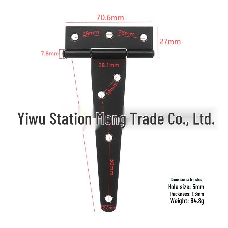 T-Hinge Shed Door Hardware: T-Type Hinge for Wooden Fence & Barn Door