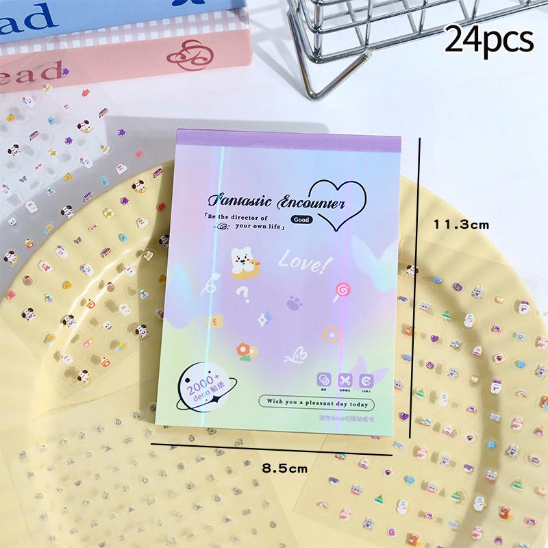 Mini Sticker Book 800 Stickers Japanese Magazine DIY Diary Book Stickers 45 Pages Manga Stickers Set Cartoon Animal Stickers