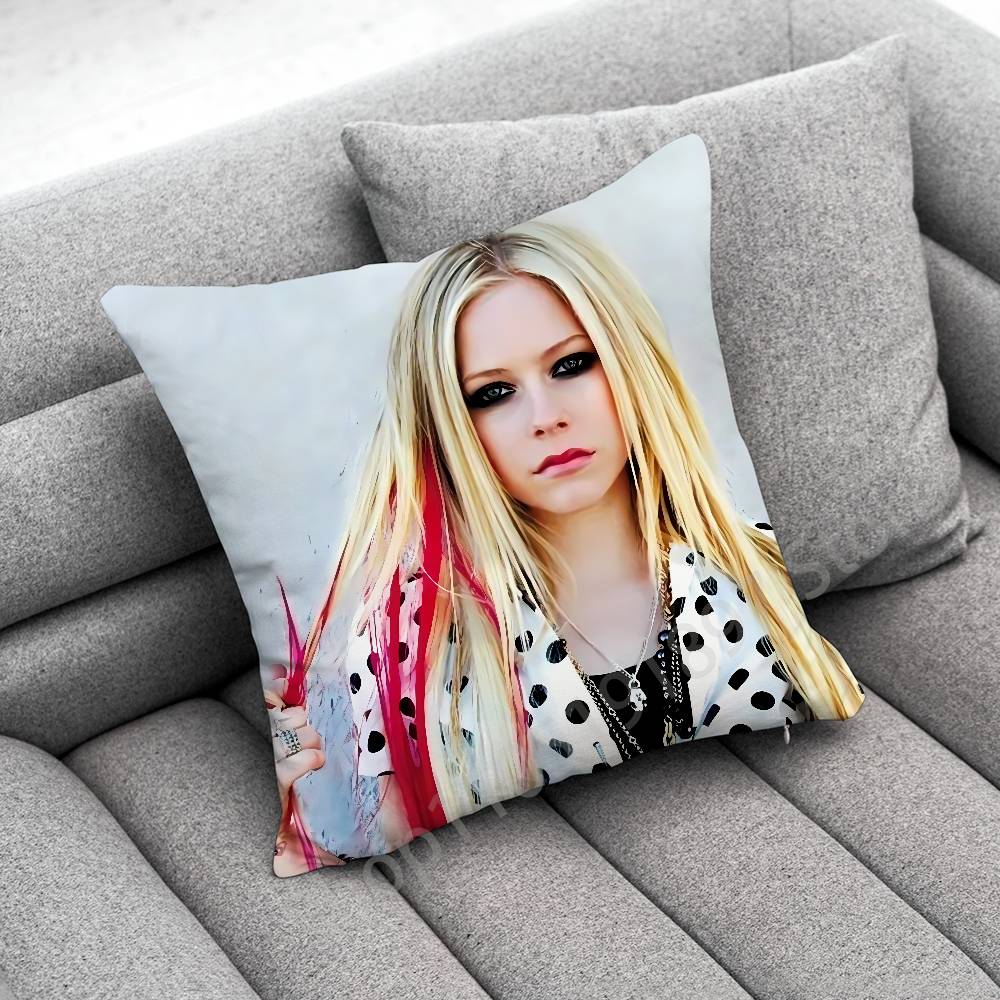 A-Avril L-Lavigne Canadian Singer Throw Pillow Case For 45*45Cm 40Cm 55Cm 50Cm 30Cm Square Car Pillowcase Shell