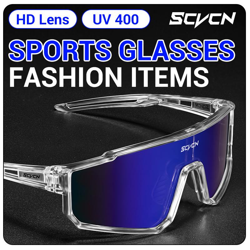 SCVCN Classy Sunglasse Hiking Eyewear UV400 Cycling Glasses for Men Sports Bike Camping Golf Protection Glasses Women Fashion