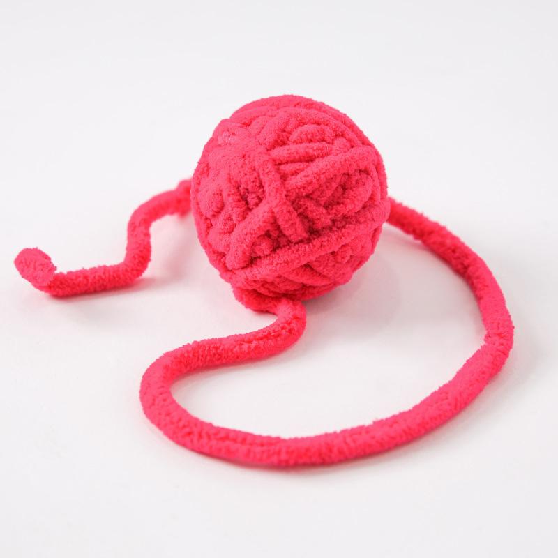 Interaktives Katzenspielzeug Katzenkauspielzeug Haustierprodukte Kätzchen Zähneknabberspielzeug Bunte Wollknäuel Bissfestes Katzenspielzeug