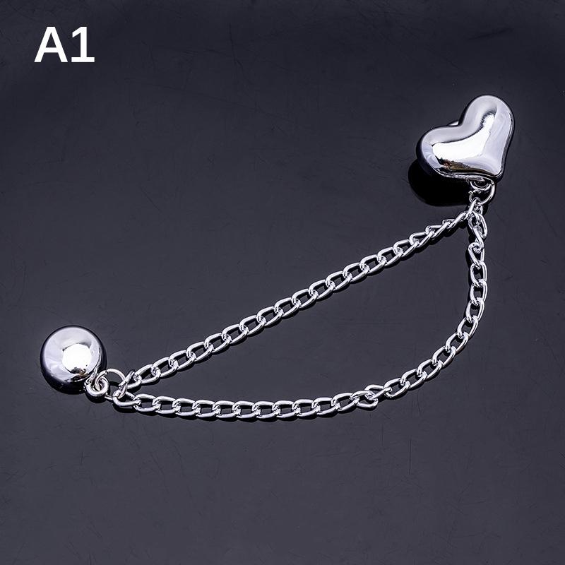 

2Pcs Magnetic Clothing Clip Metal Pants Leg Clip Buckle Chain Buttons Clip Clothes Scarf Trouser Legs Cuff Fixing Magnet Pin