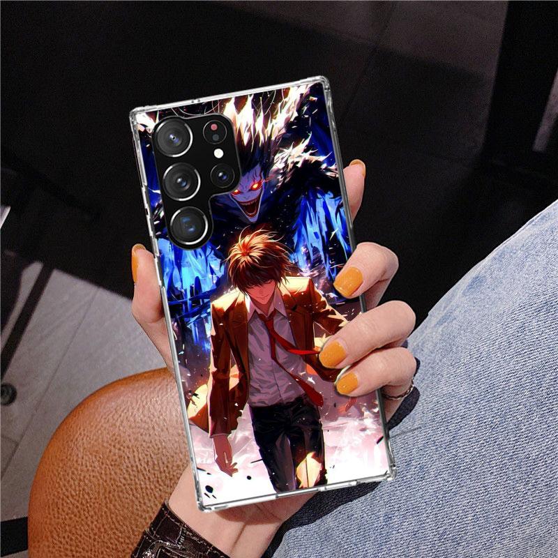 N-Note D-Death Anime Ryuk Phone Case For Samsung Galaxy S24 S25 Edge S26 Ultra S23 S22 S21 Plus S20 FE + Personalized Print Cove