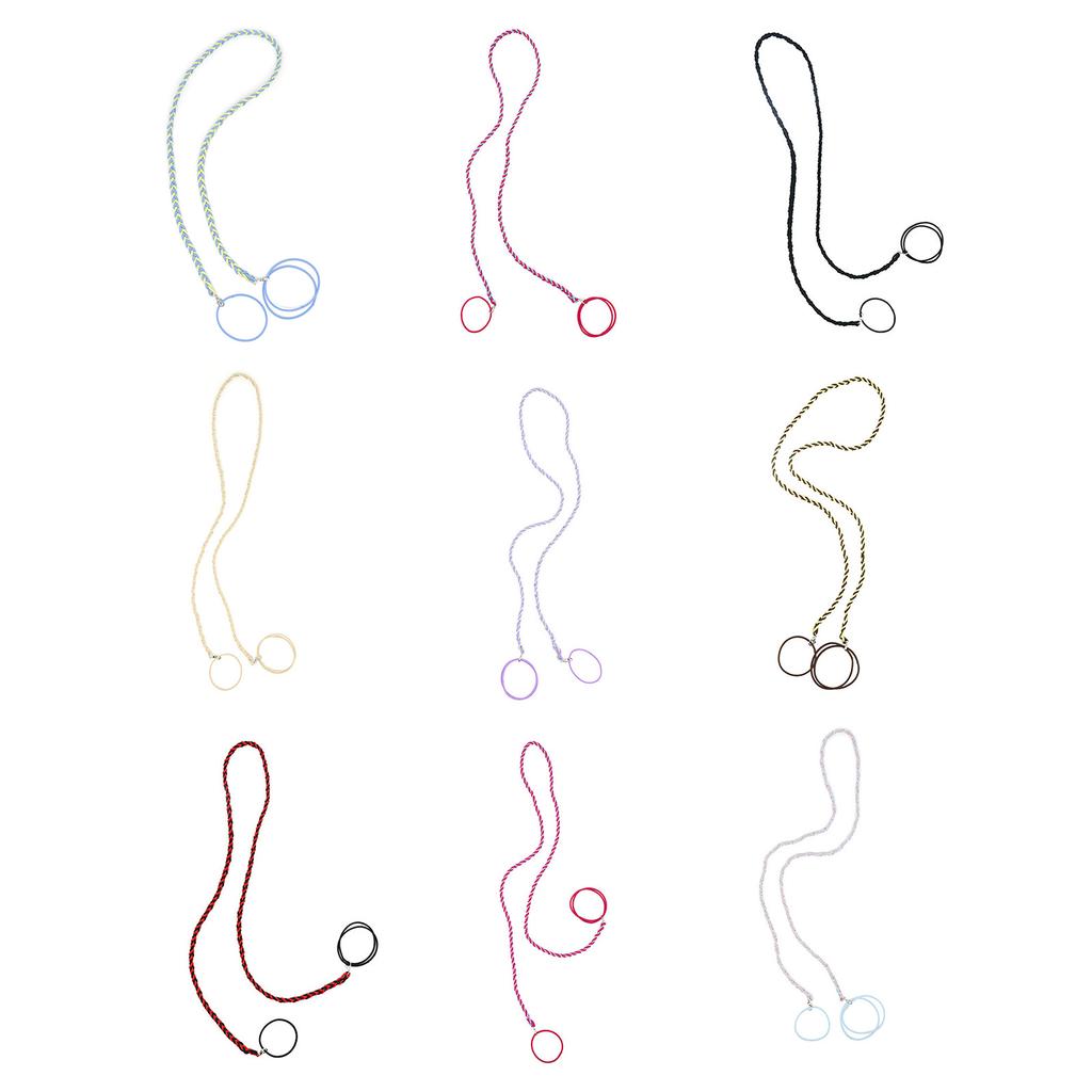 Elastic Braided Hair Tie for Sport Spiral Ponytail Holder for Long Hair Popular Nylon Hair Elastic for Gym Swim Dive