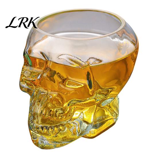 Bottiglia in Vetro Borosilicato Ispessito Decanter a Forma di Teschio, Whiskey Gotico 3D con Tappo in Sughero Tappo Regalo Unico, Dispenser Liquori Novità per la Casa